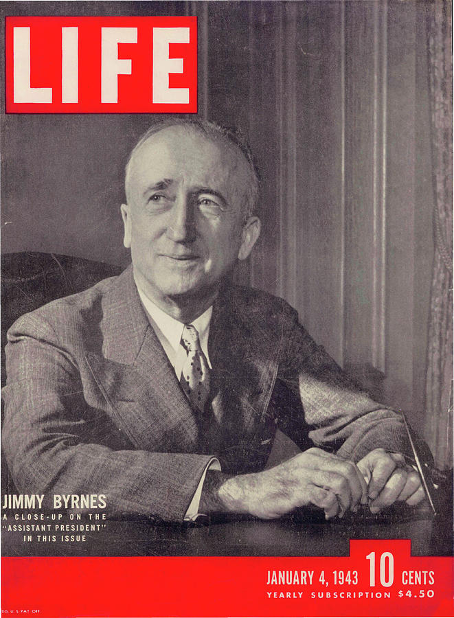 Secretary Of State Photograph - LIFE Cover: January 4, 1943 by Myron Davis