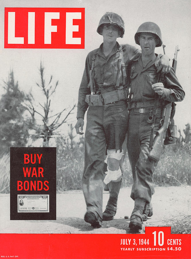 War Photograph - LIFE Cover: July 3, 1944 by Us Army Signal Corps
