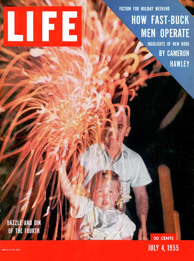 LIFE Cover: July 4, 1955 Digital Art by Allan Grant