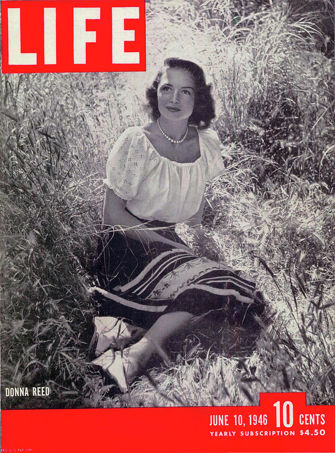 Donna Reed Photograph - LIFE Cover: June 10, 1946 by Null