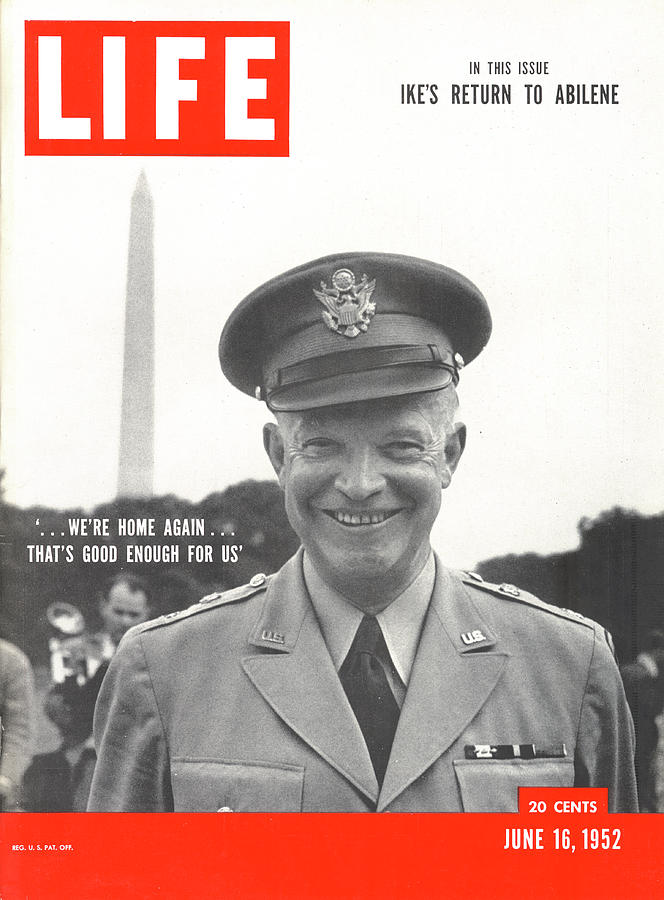 Politician Photograph - LIFE Cover: June 16, 1952 by Hank Walker