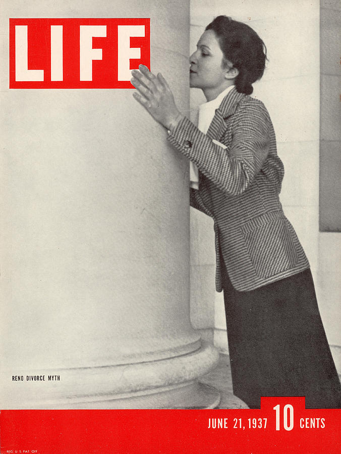 Reno Photograph - LIFE Cover: June 21, 1937 by Alfred Eisenstaedt