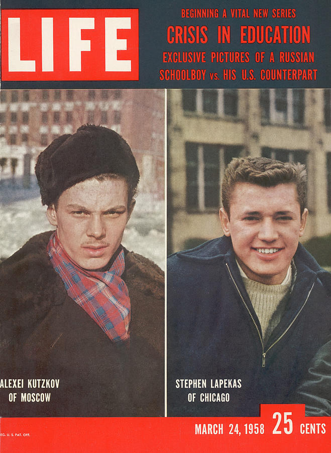 Moscow Photograph - LIFE Cover: March 24, 1958 by N.R. Farbman