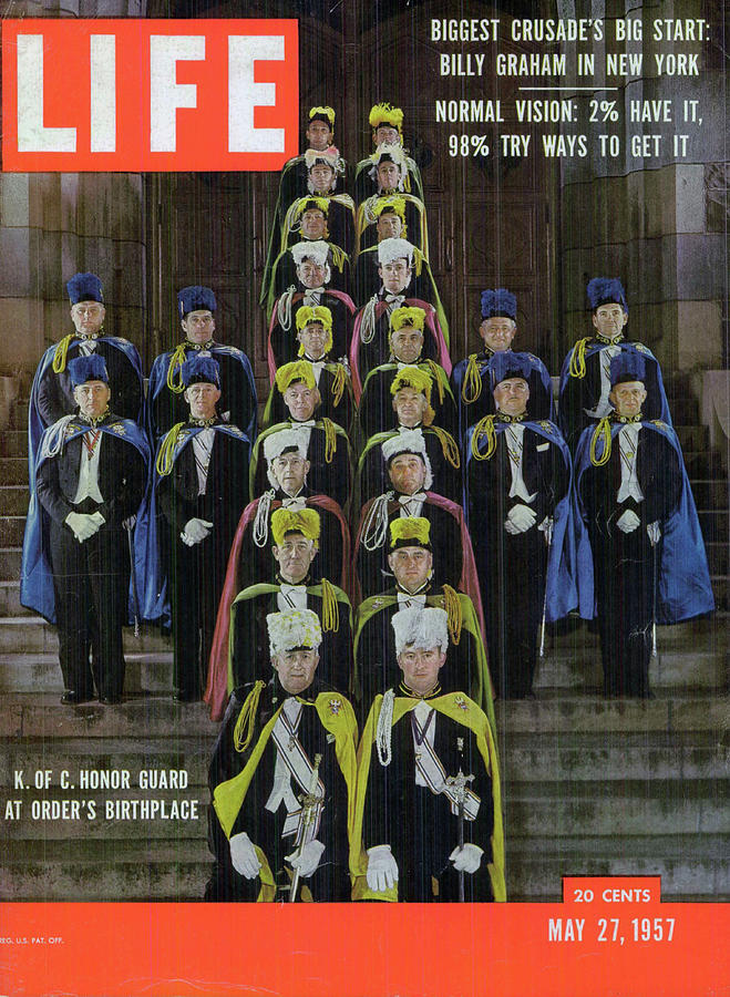 Knights Of Columbus Photograph - LIFE Cover: May 27, 1957 by Walter Sanders