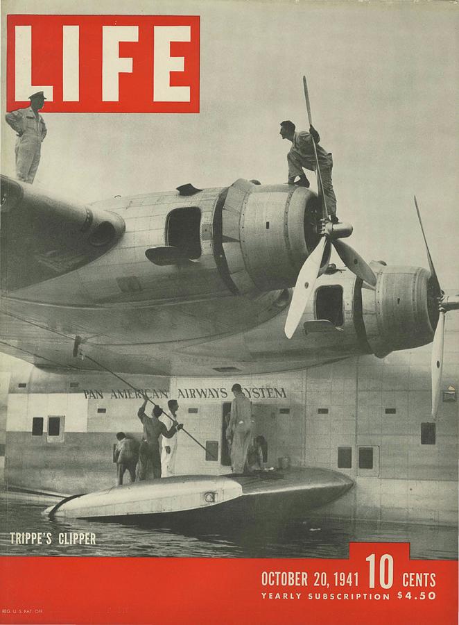 Airplane Photograph - LIFE Cover: October 20, 1941 by George Strock