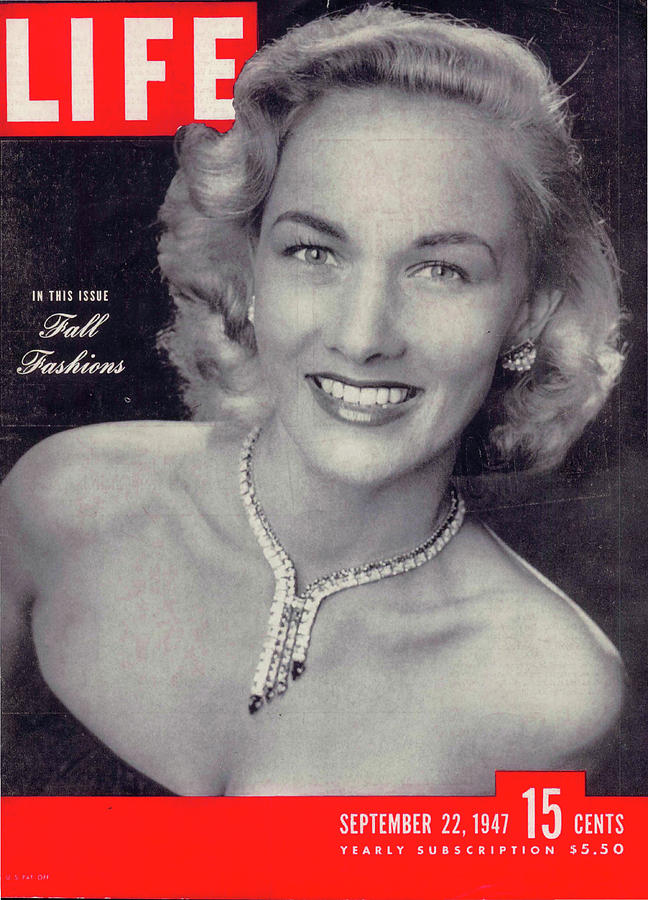 Jewelry Photograph - LIFE Cover: September 27, 1947 by Nina Leen