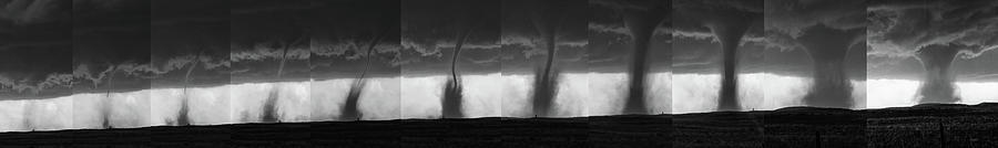 Nature Digital Art - Life Cycle Of A Tornado, From The First Dust Whirls On The Ground To A Final Multivortex Cloud by Jason Persoff Stormdoctor