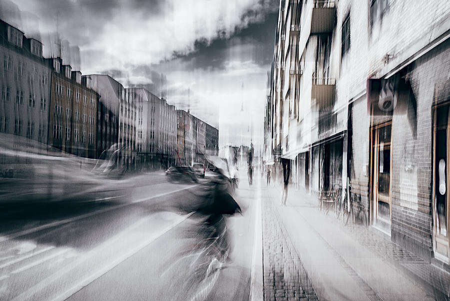 Street Photograph - Life In Copenhagen by Carmine Chiriac??