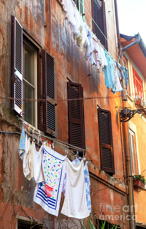 Life in Trastevere Rome Photograph by John Rizzuto