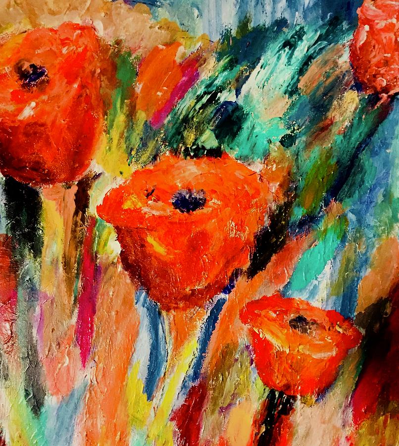 Life Is About Flowers Painting