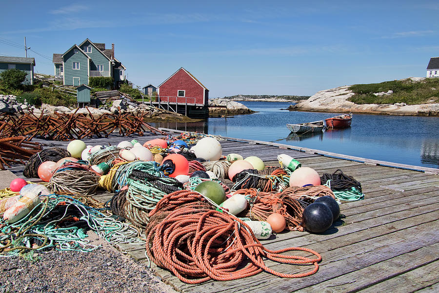 Life of a Fisherman in Peggys Cove Photograph by Peggy Collins