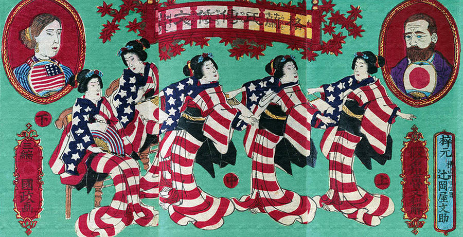 Life of President Grant in Japanese Painting by Utagawa Kokunimasa Life of President Grant in Japanese Painting by Utagawa Kokunimasa