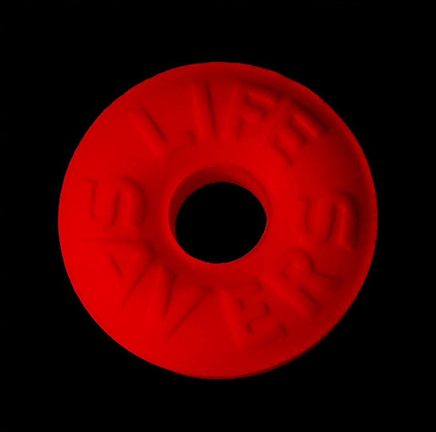Candy Photograph - Life Savers Cherry by Rob Hans