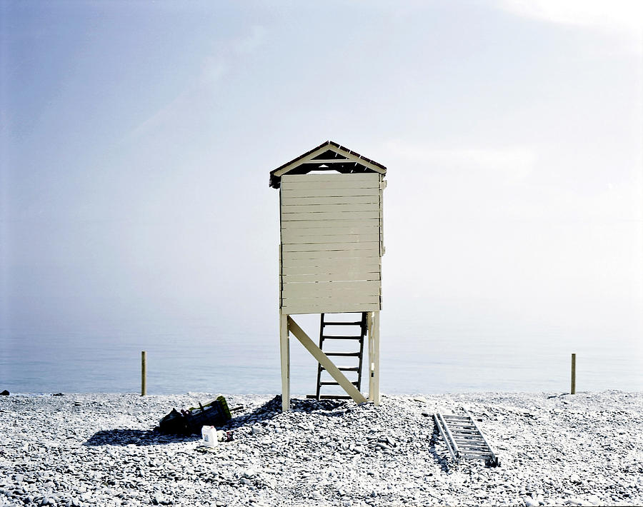 Lifeguard Cabin On Beach Photograph by I Take Pictures!