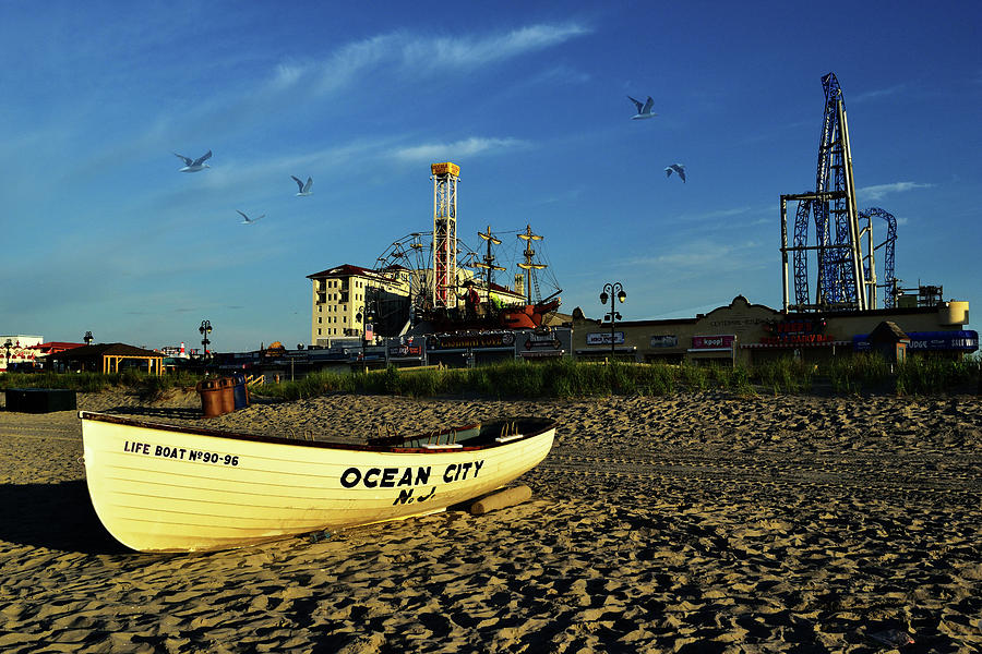 Lifeguard Lifeboat Ocean City New Jersey Photograph by James DeFazio