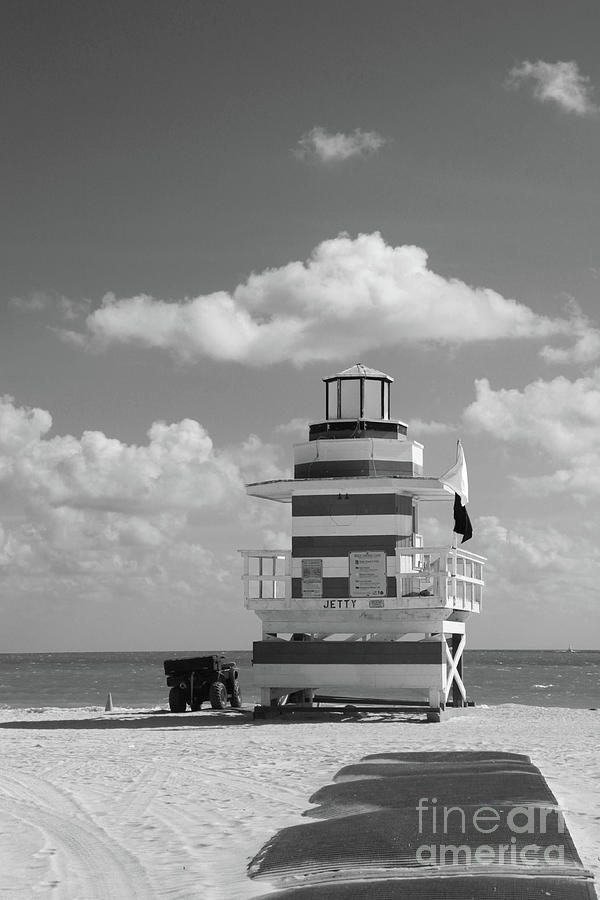 Lifeguard Station At South Beach Miami Photograph by Christiane Schulze Art And Photography