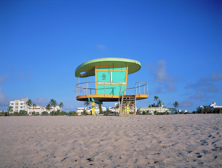 Architecture Digital Art - Lifeguard Station In South Beach by Anthony Cassidy