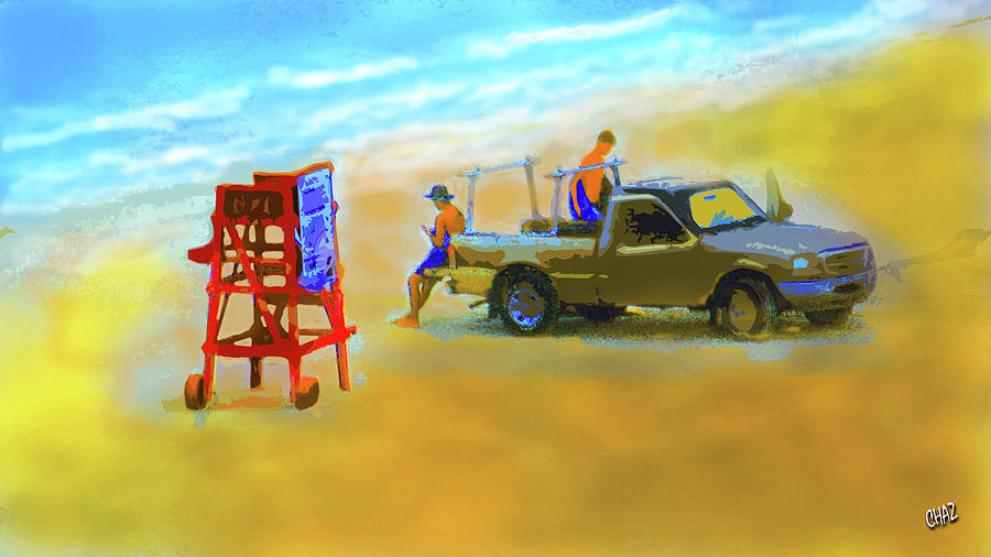 Lifeguards Arriving Painting by CHAZ Daugherty