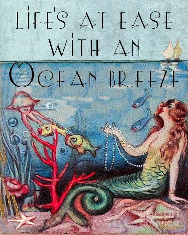 Lifes At Ease With An Ocean Breeze Painting by Follow Themoonart Lifes At Ease With An Ocean Breeze Painting by Follow Themoonart