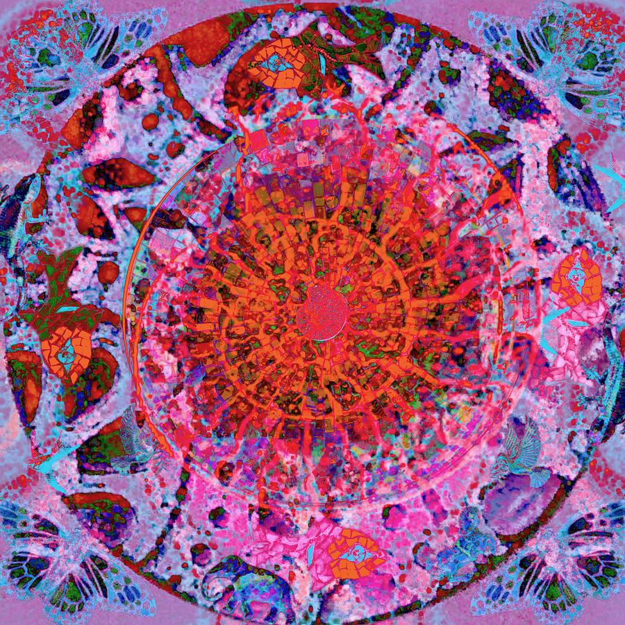 Life's Spiral Energy Movement Digital Art by Sandrine Kespi Fine Art