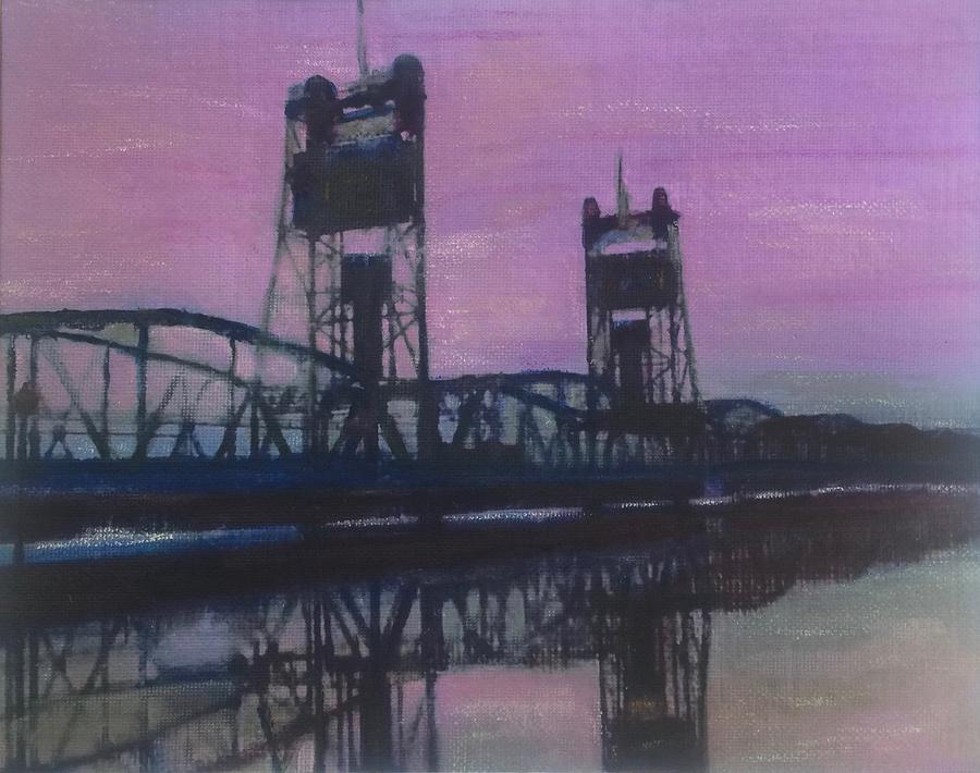 Lift Bridge Painting by Cara Frafjord