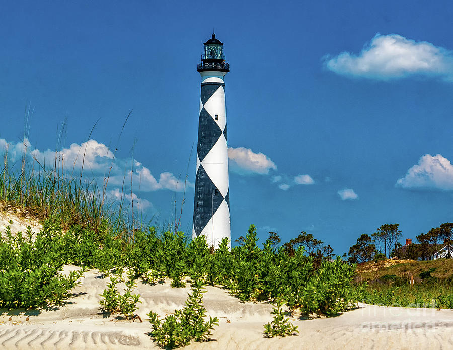Lighthouse at Cape Lookout NC Photograph by Nick Zelinsky Jr