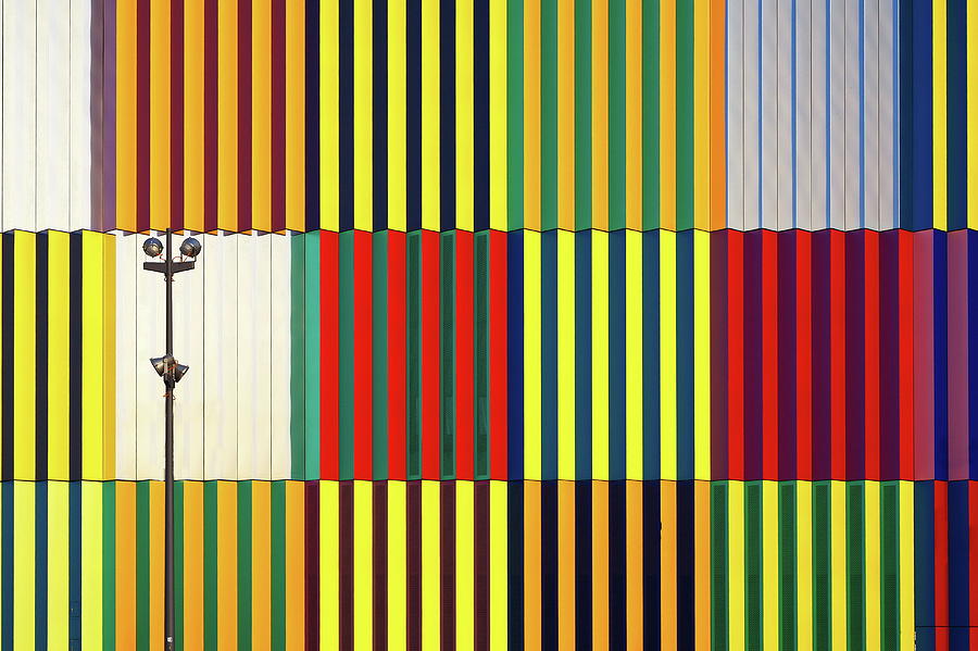 Light And Coloured Verticals Photograph by Hans Peter Rank