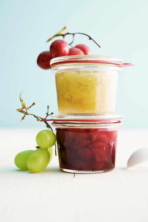 Light And Dark Grape Compote Photograph by Michael Wissing