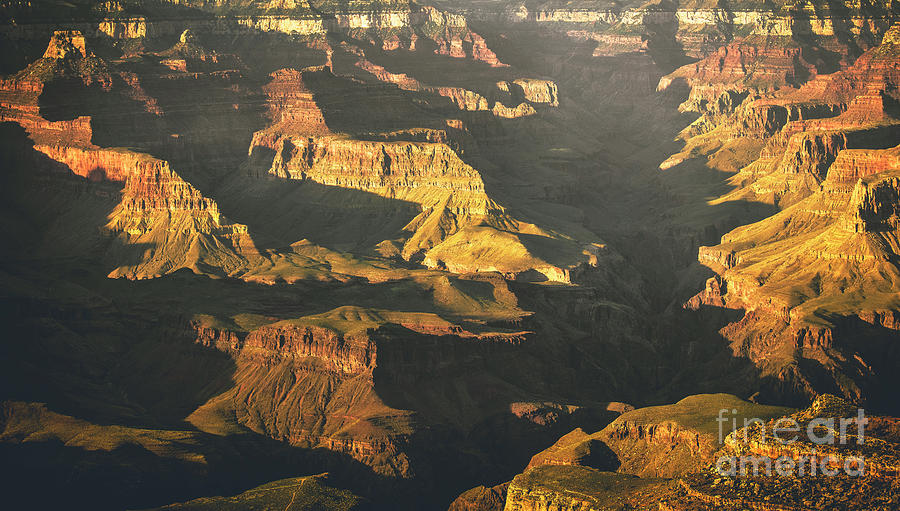 Light And Shadows, Sunset At Grand Canyon Photograph by Felix Lai