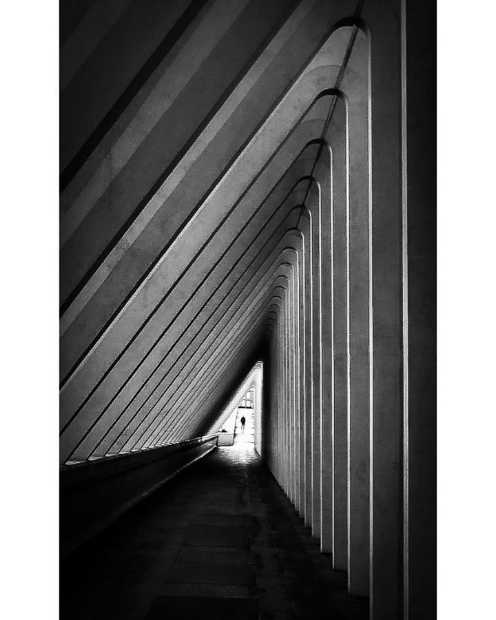Walking Photograph - Light At The End Of The Triangle by Bettina Arens-kardell