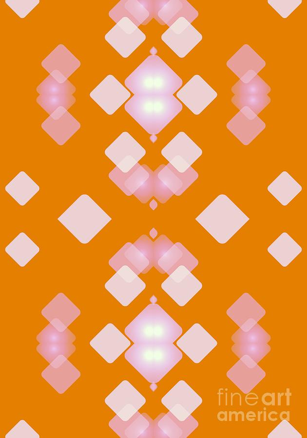 Light Dreams In Orange Digital Art by Rachel Hannah