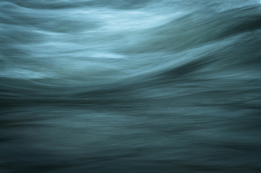 Abstract Photograph - Light End Of Silky Waves by Anthony Paladino
