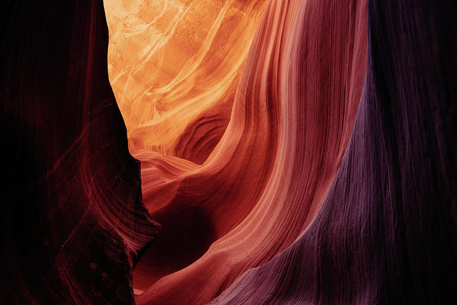 Light entering in Lower Antelope Canyon in Page, Arizona Photograph by Kamran Ali