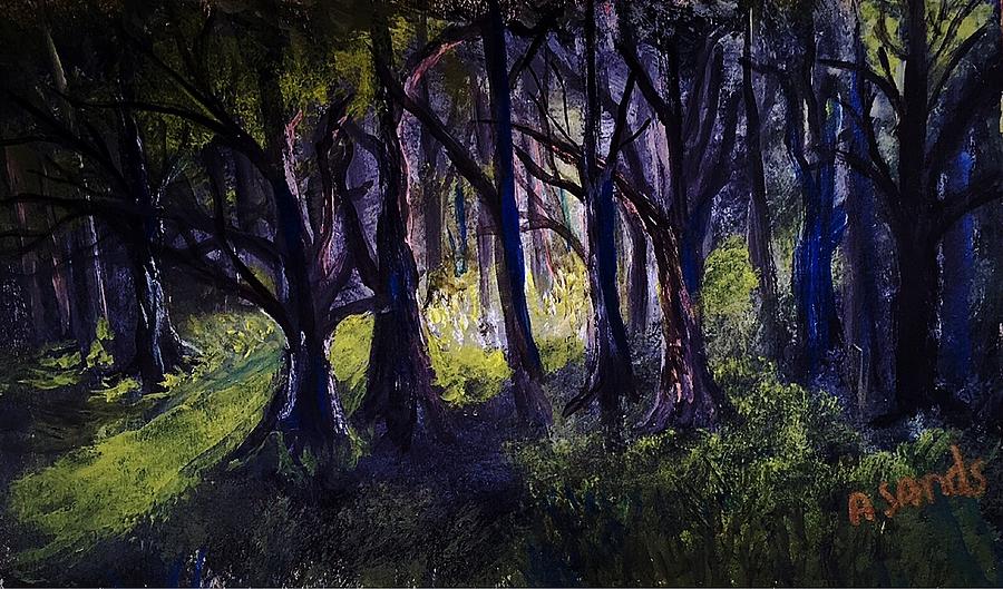 Light in the Forest Painting by Anne Sands