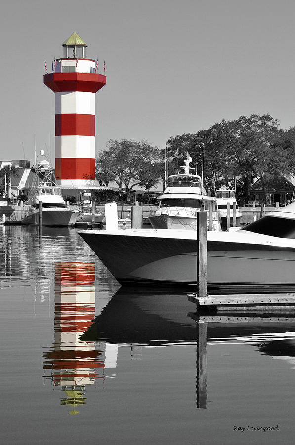 Lighthouse Photograph - Light in the Harbour by Kay Lovingood