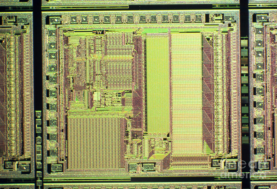 Light Micrograph Of Smart Card Integrated Circuits Photograph by George ...