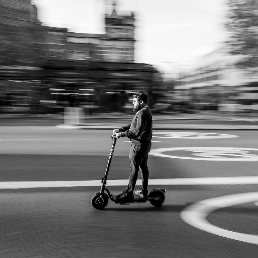 Street Photograph - Light Mobility In London by Danilo Wyder
