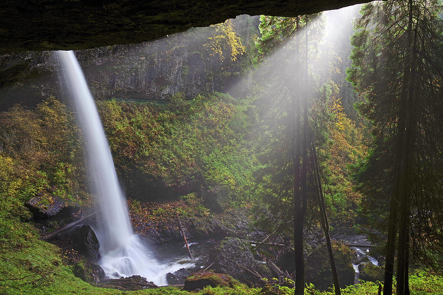Waterfall Photograph - Light on the falls by Ulrich Burkhalter
