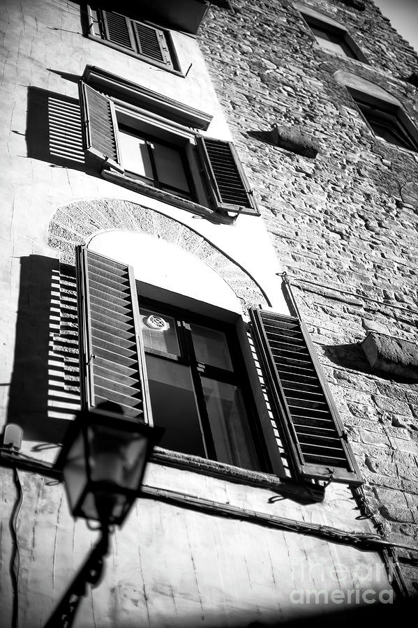 Light on the Windows in Florence Photograph by John Rizzuto