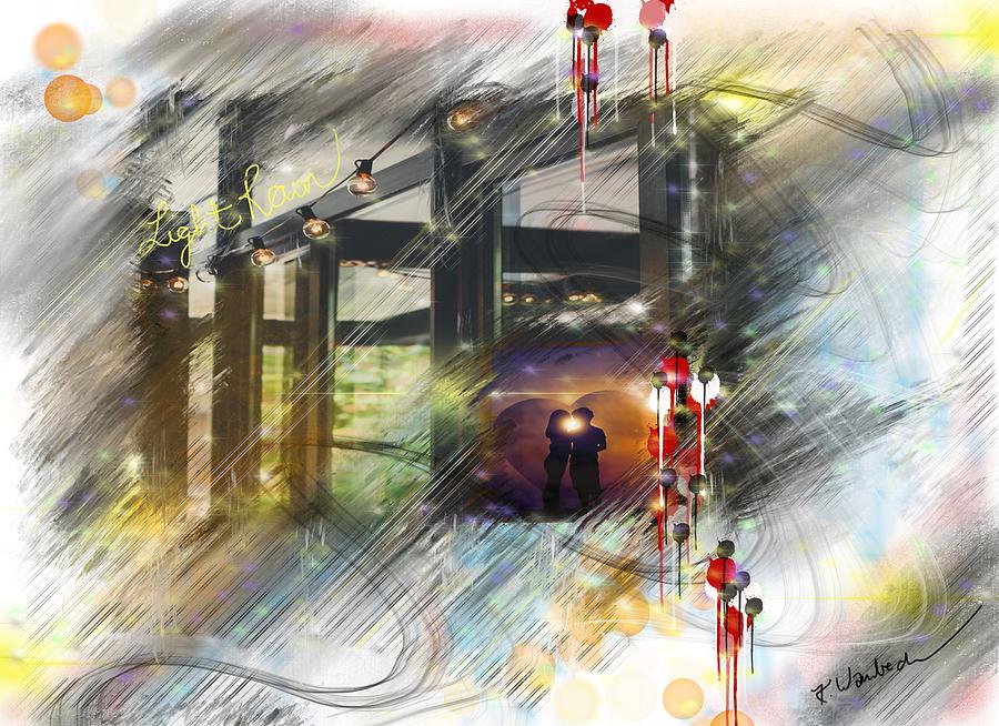 Light Digital Art - Light Rain by Kristen Wambach Light Digital Art - Light Rain by Kristen Wambach