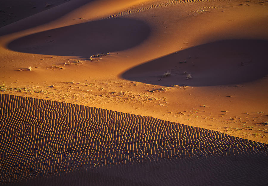 Desert Photograph - Light, Shadow And Waves by Michael Zheng