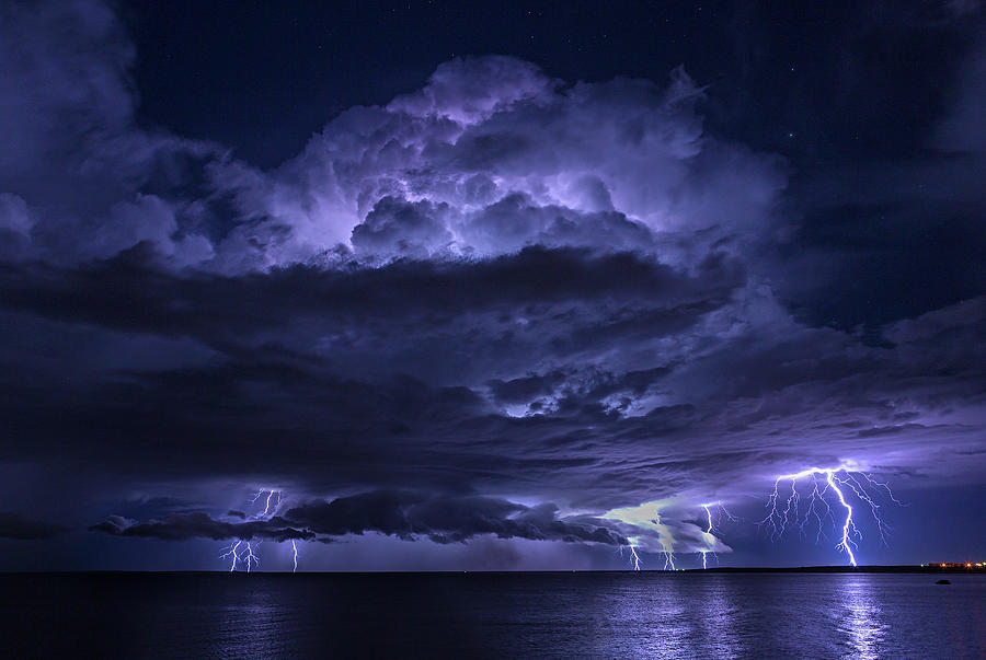 Light Show At Cooke Point, Port Hedland Photograph by Simon Phelps Photography Light Show At Cooke Point, Port Hedland Photograph by Simon Phelps Photography