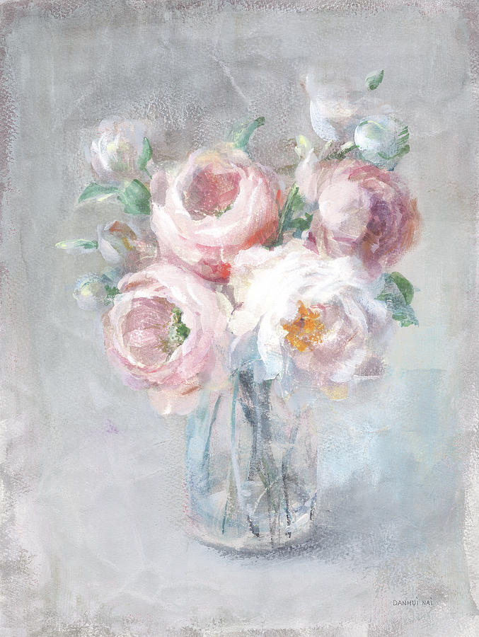 Flower Painting - Light Summer Blooms II by Danhui Nai