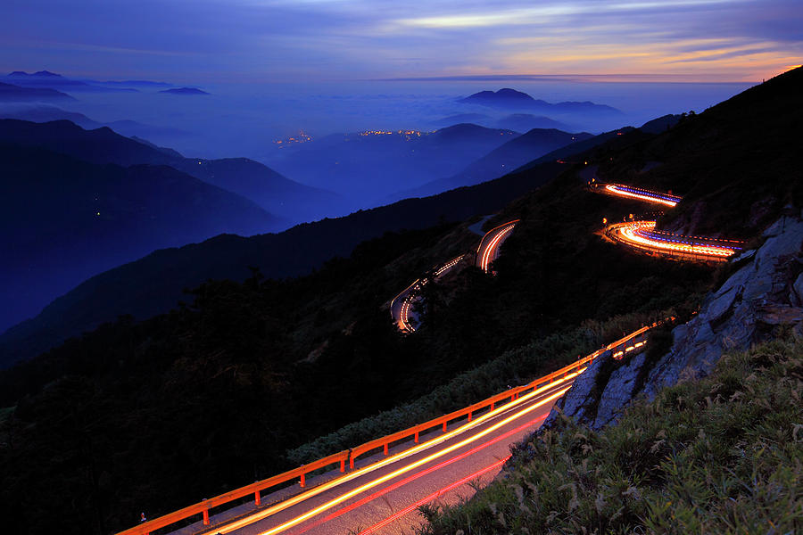 Light Trails On Road Photograph by Thunderbolt tw (bai Heng-yao) Photography