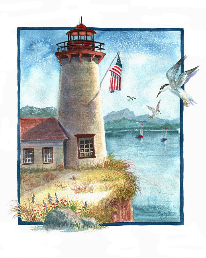 Lighthouse 2 Painting by Marilyn Smith