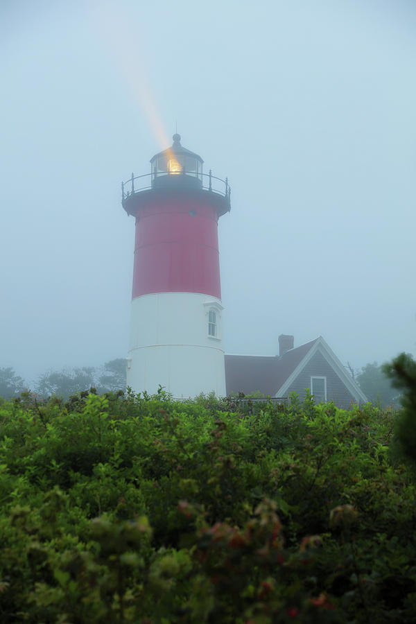 Nauset Lighthouse and Fog 2 Photograph by Doolittle Photography and Art