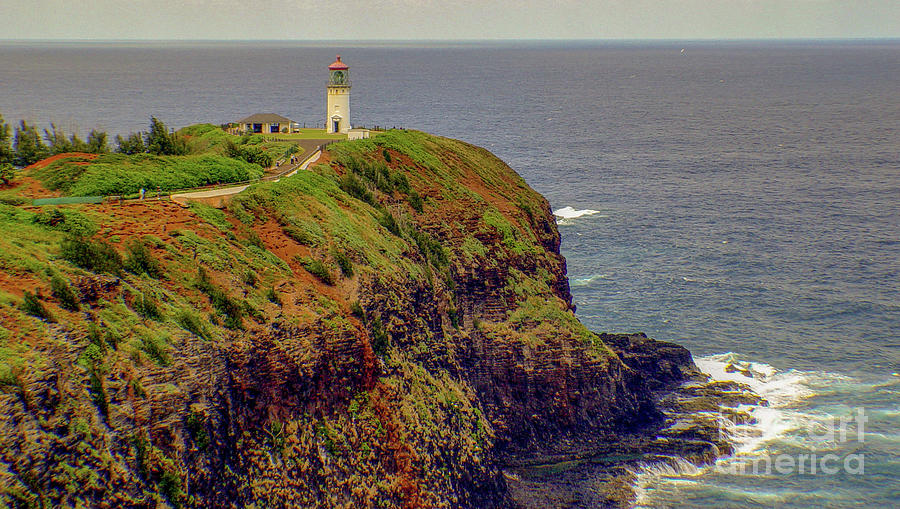Lighthouse Photograph - Lighthouse at Kilauea Point  Kauai Hawaii by D Davila