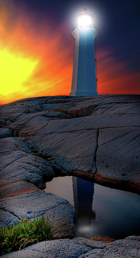 Lighthouse at Peggys Cove 2 Photograph by Patrick Boening