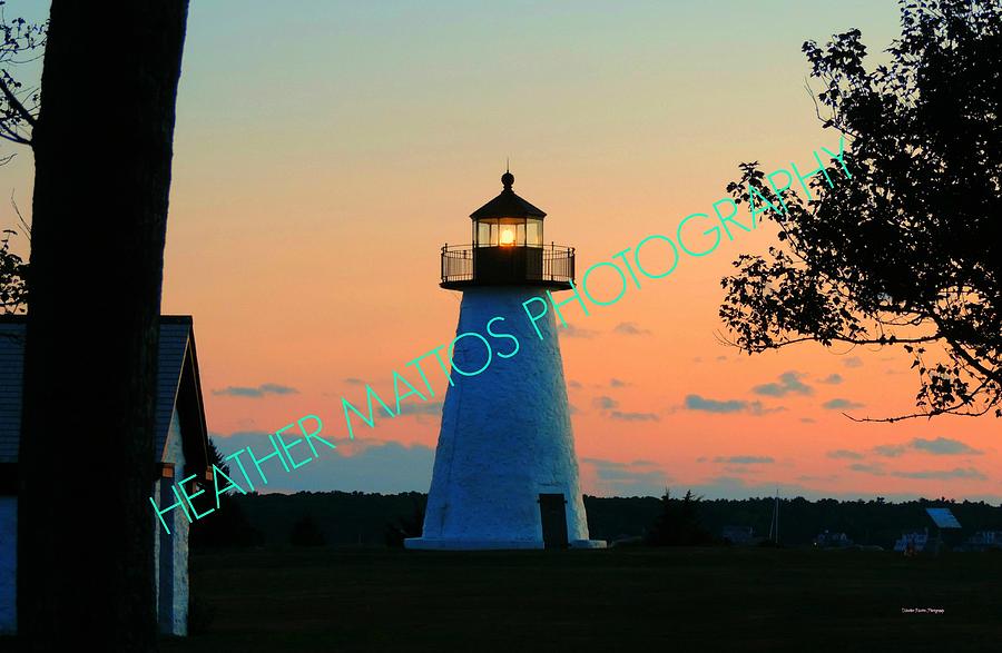 Lighthouse At Sunset Photograph