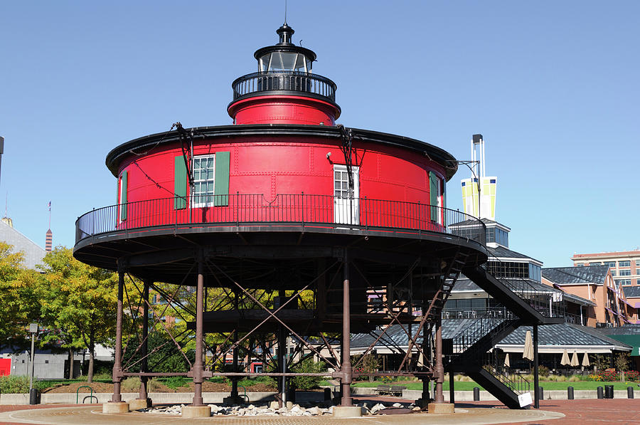 Lighthouse At The Inner Harbor In Photograph by Ogphoto